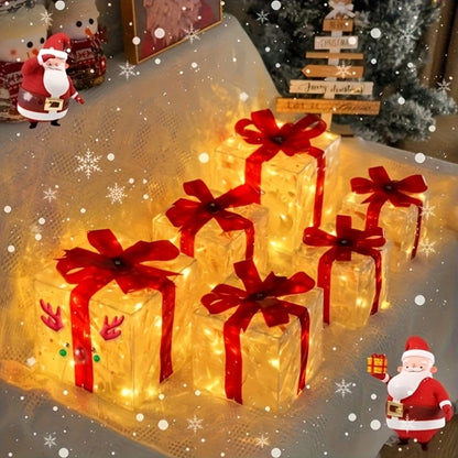 SET OF 3 - EXQUISITE CHRISTMAS NIGHT LIGHT DECORATIONS
