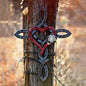 12in X 16in - HEAVY-DUTY IRON CONSTRUCTION METAL CROSS WALL ART