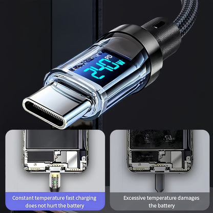 5A, 80W - SUPER FAST CHARGING USB-C W/LED REAL TIME DISPLAY