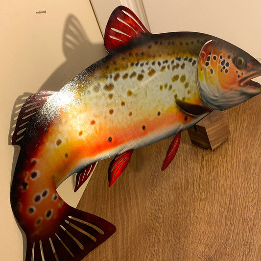 1pc - DECORATIVE RUSTIC METAL FISH WALL ART