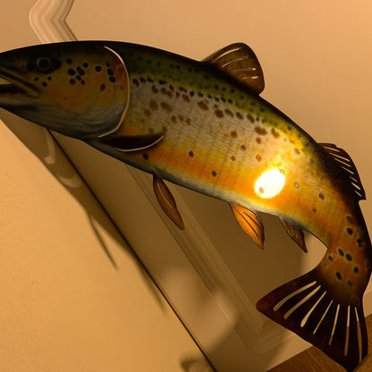 1pc - DECORATIVE RUSTIC METAL FISH WALL ART