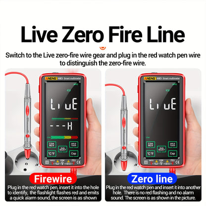 PROFESSIONAL AUTO-RANGING TOUCH SCREEN DIGITAL MULTIMETER TESTER