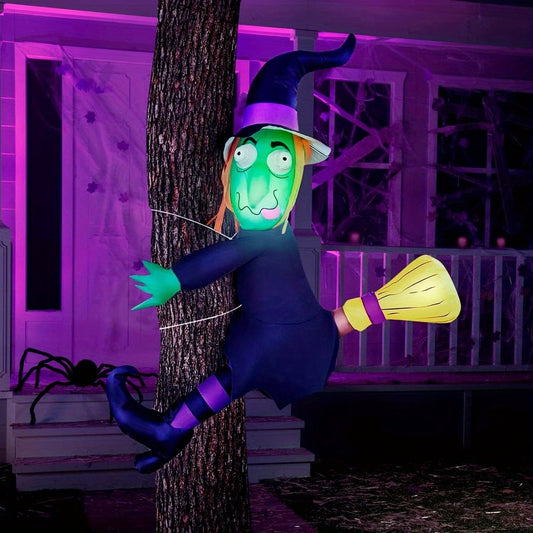 4ft - OUTDOOR INFLATABLE HALLOWEEN WITCH W/BUILT-IN LIGHTS