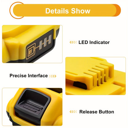 20V, 2.5Ah - LITHIUM-ION HIGH CAPACITY RECHARGEABLE BATTERY