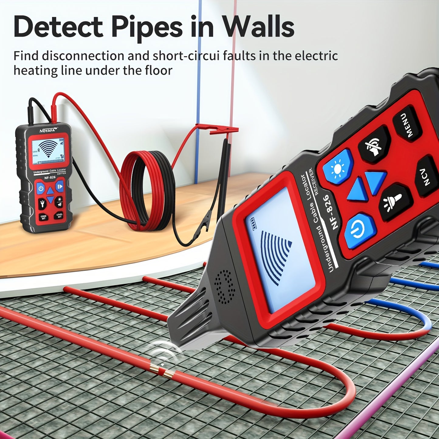 UNDERGROUND CABLE/WIRE/PIPE LOCATOR CIRCUIT TRACER