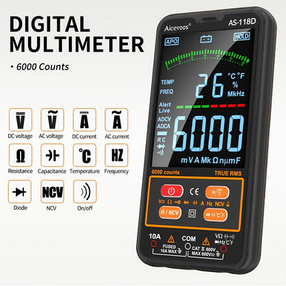 AUTO-RANGING SMART DIGITAL MULTIMETER ELECTRICAL TESTER