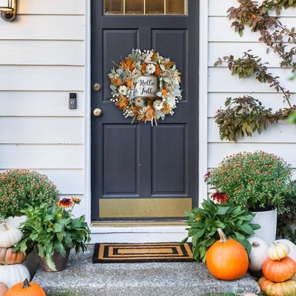 18" - CLASSIC AUTUMN/FALL/THANKSGIVING FRONT DOOR WEATHS