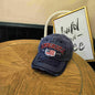 VINTAGE WASHED AMERICAN FLAG SOFT TOP BASEBALL CAP