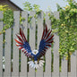 1pc - 15.74in X 13.68in - METAL PATRIOTIC AMERICAN EAGLE WALL ART