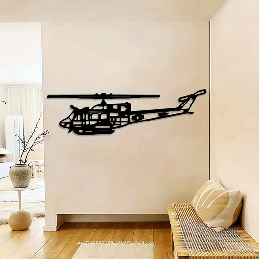 1pc - UH-1N VINTAGE HUEY METAL AIRCRAFT WALL ART DECOR