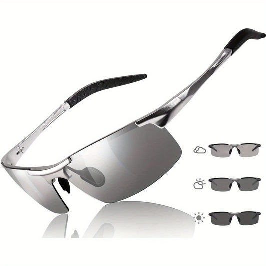 PHOTOCHROMIC POLARIZED MEN'S SUNGLASSES UV400 PROTECTION