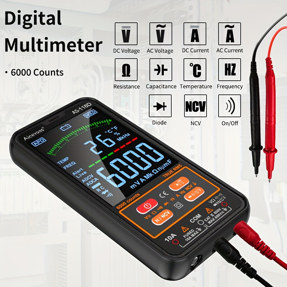 AUTO-RANGING SMART DIGITAL MULTIMETER ELECTRICAL TESTER