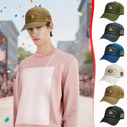 EMBROIDERED AMERICA'S 250th FOUNDING ANNIVERSARY BASEBALL CAPS