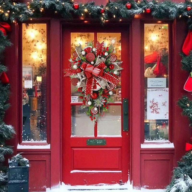 LUXURIOUS ELEGANT CHRISTMAS FRONT DOOR WREATH DECORATIONS