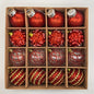 16pcs, 2.36in - CHAMPAGNE PLASTIC CHRISTMAS ORNAMENT DECORATIONS