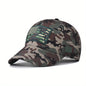 CAMOUFLAGED USA FLAG  SOFT TOP BASEBALL CAP