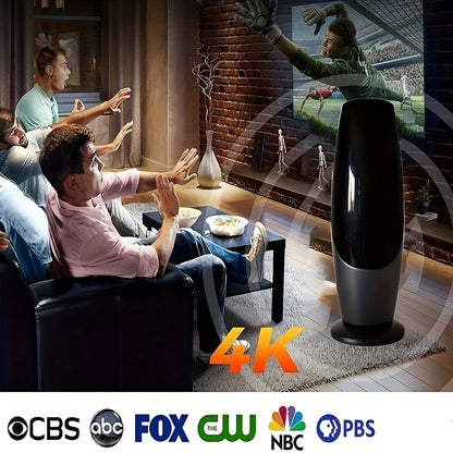 4K 1080P - 350+ MILE RANGE DIGITAL SMART TV ANTENNA W/SIGNAL BOOSTER
