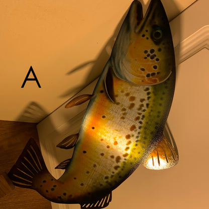 1pc - DECORATIVE RUSTIC METAL FISH WALL ART
