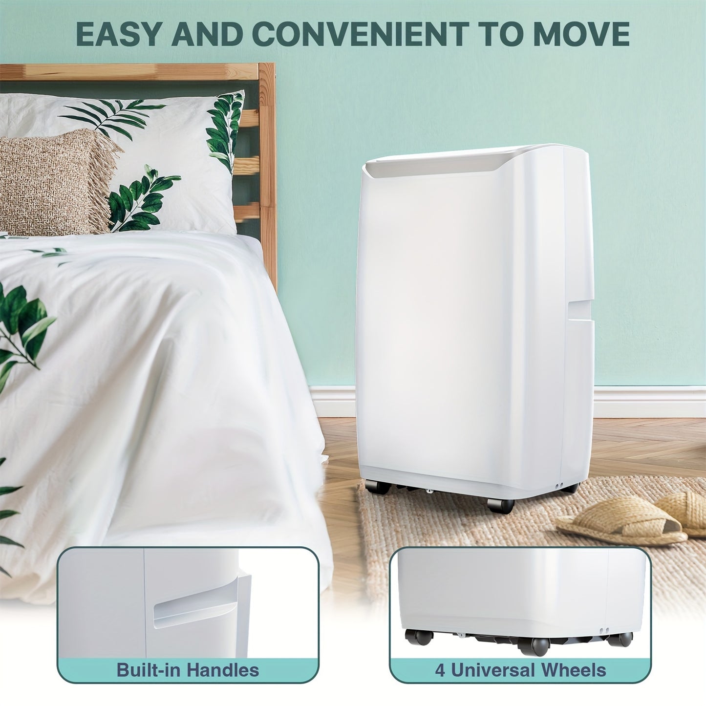3-in-1 - 12,000 BTU PORTABLE AIR CONDITIONER, COOL 500 SQ FT