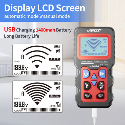 UNDERGROUND CABLE/WIRE/PIPE LOCATOR CIRCUIT TRACER