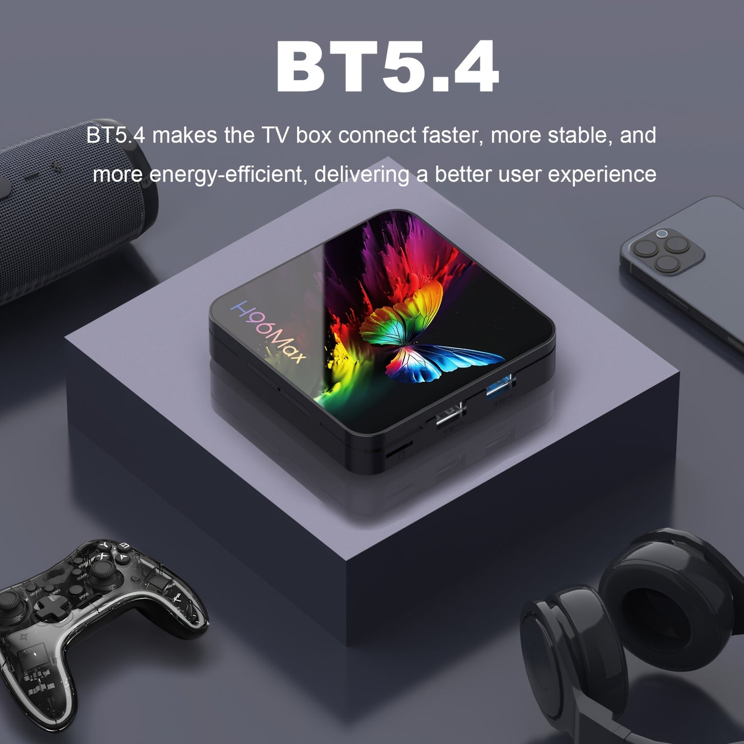 ANDROID 14.0 SMART TV BOX WIRELESS GOOGLE VOICE ASSISTANT