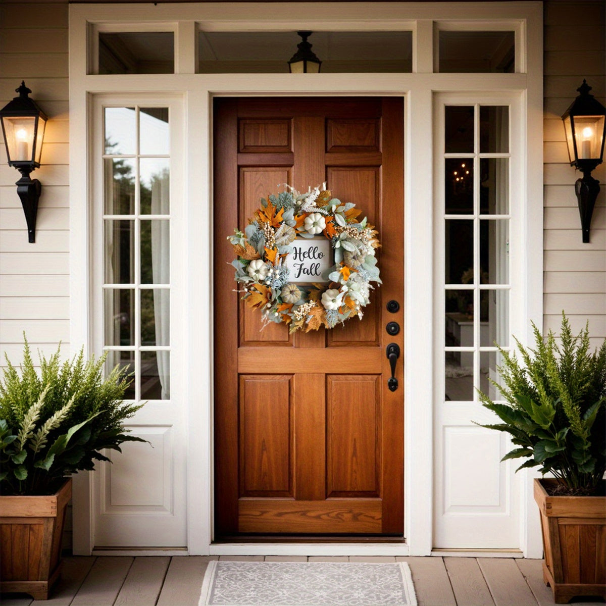 18" - CLASSIC AUTUMN/FALL/THANKSGIVING FRONT DOOR WEATHS