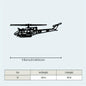 1pc - UH-1N VINTAGE HUEY METAL AIRCRAFT WALL ART DECOR