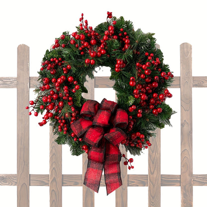 15.75in -  ARTIFICIAL RUSTIC STYLE CHRISTMAS FRONT DOOR WREATHS