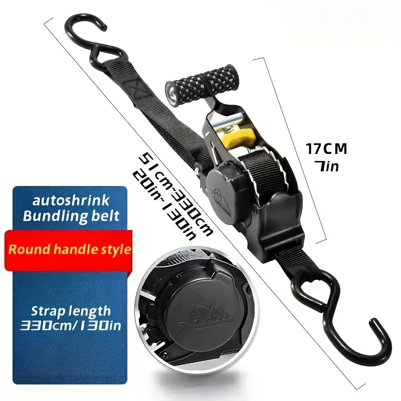AIRCRAFT GRADE HEAVY-DUTY ALUMINUM LOCKING RATCHET STRAPS
